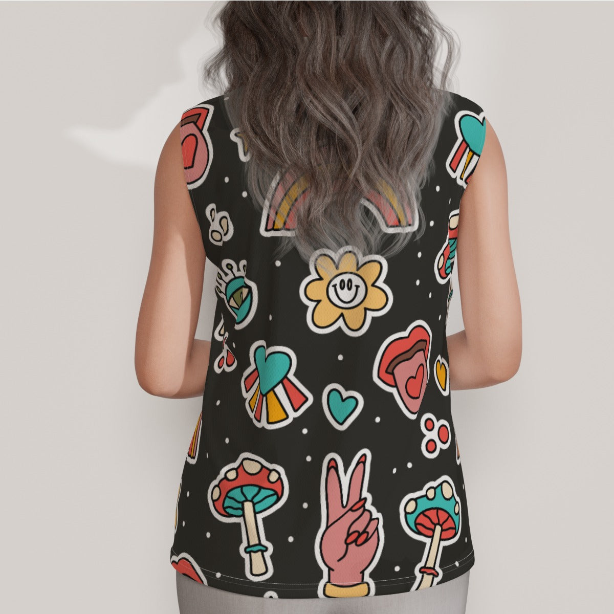 Trippy Women's Sleeveless POLO Shirt