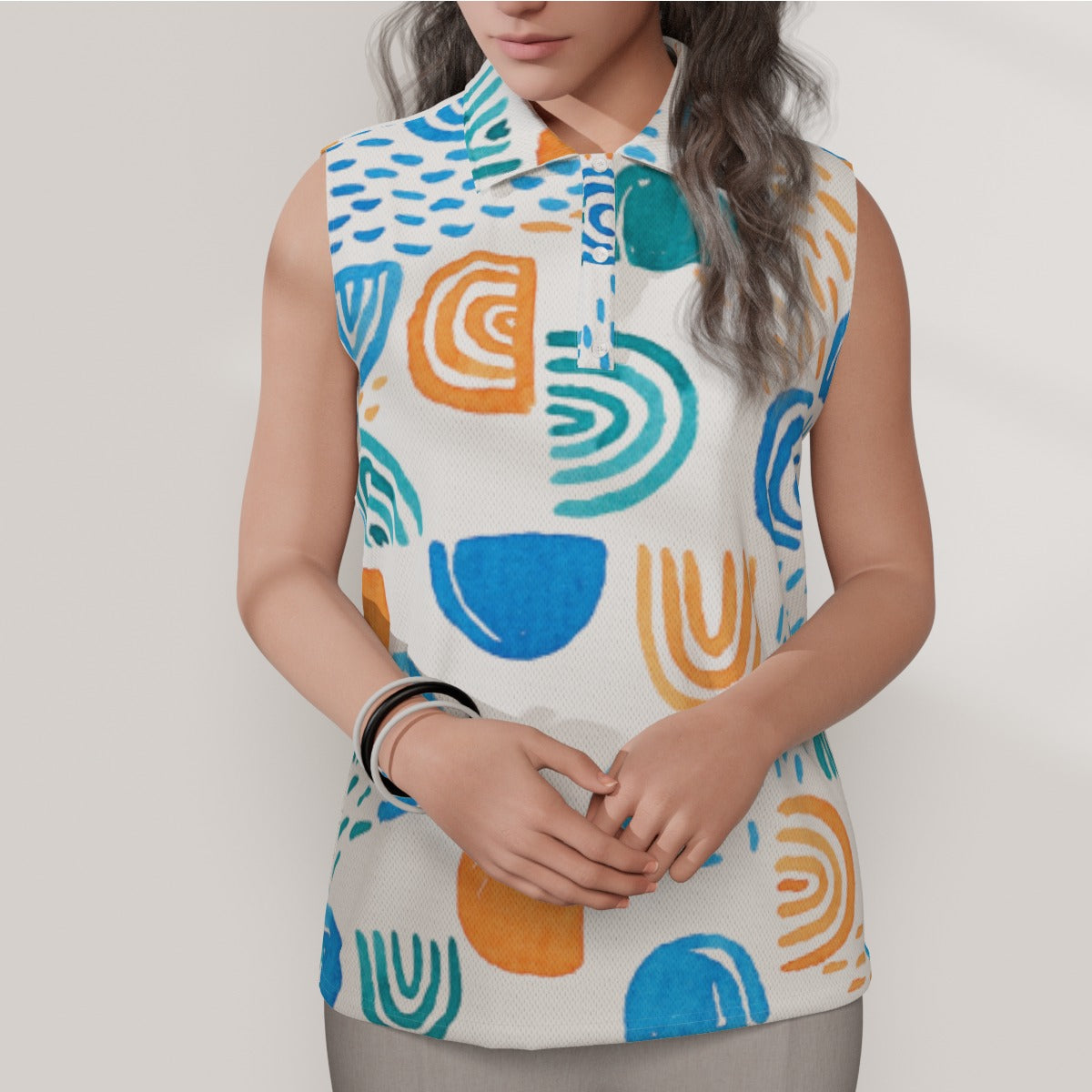 Dreamy Women's Sleeveless POLO Shirt