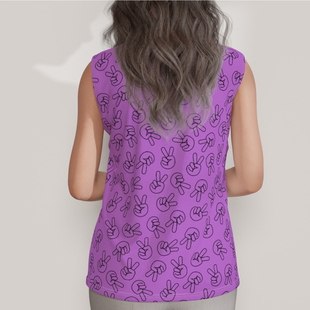 Peace Out Women's Sleeveless POLO Shirt