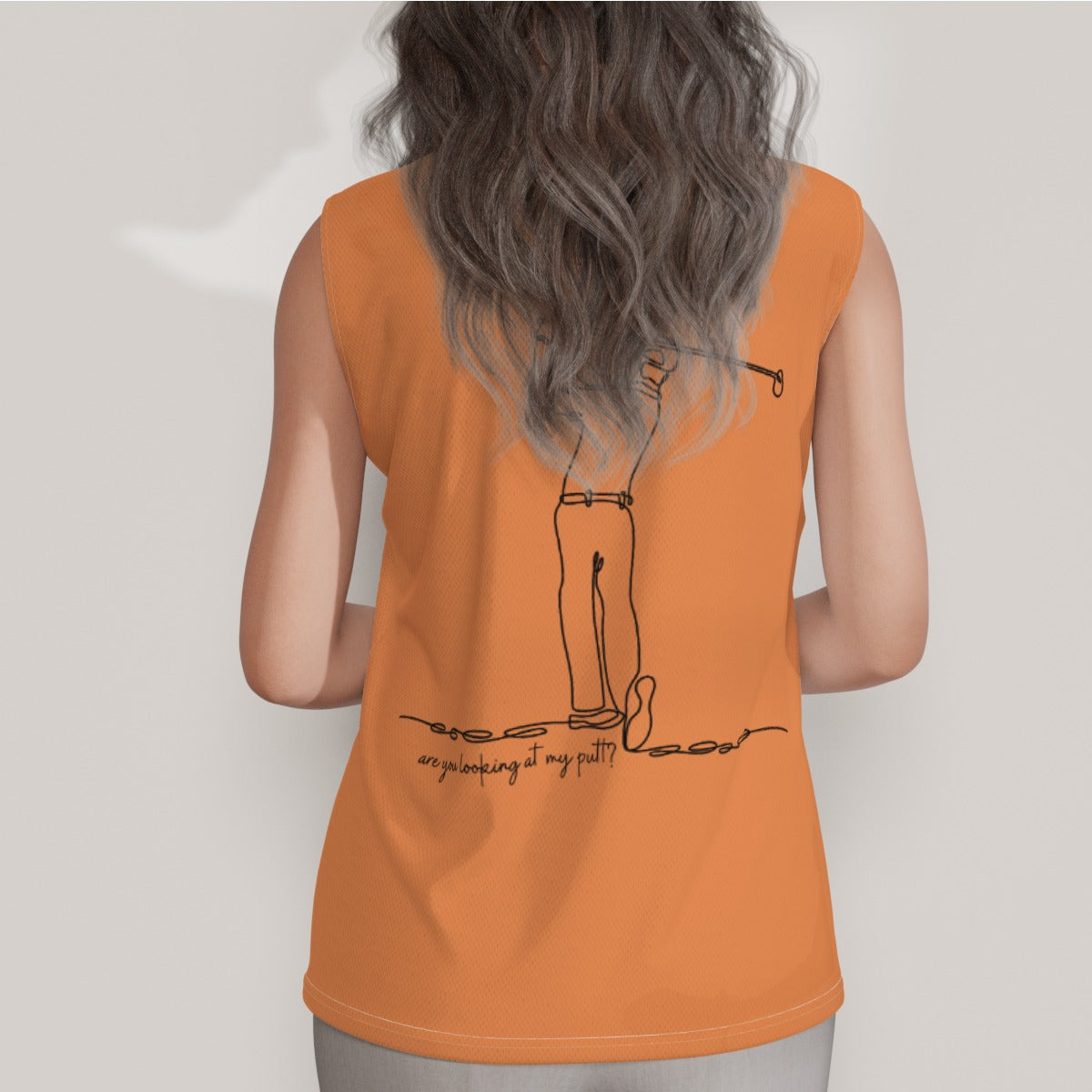 Are you looking at my Putt? Women's Sleeveless POLO Shirt