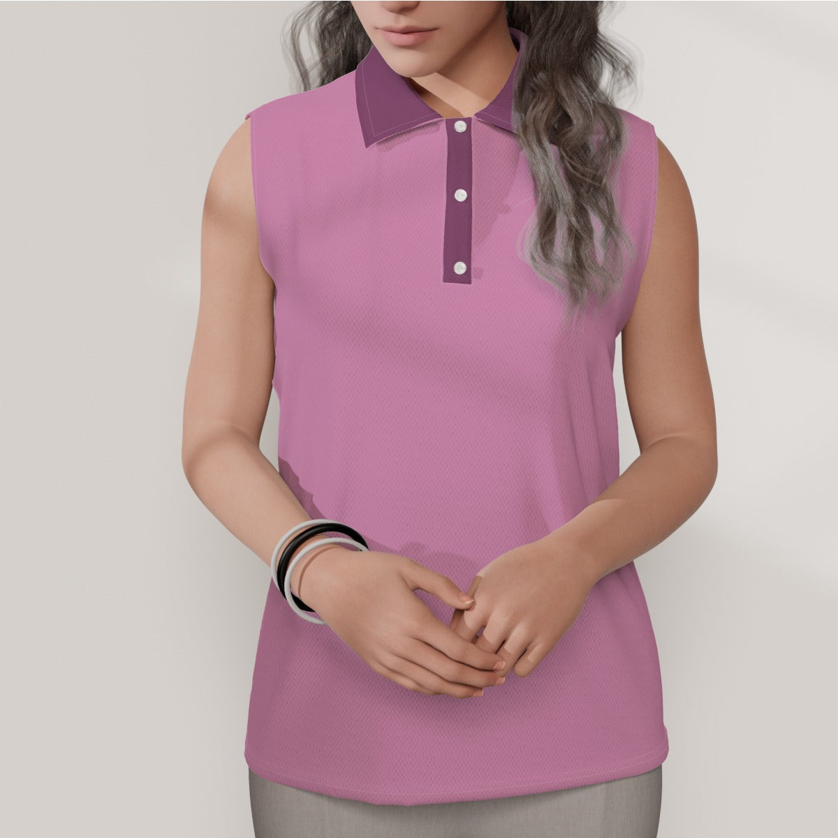 Gold Jacket Green Jacket Women's Sleeveless POLO Shirt