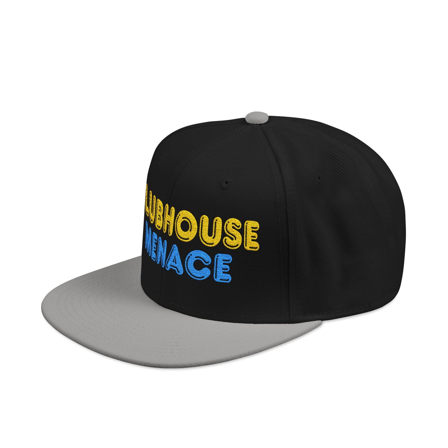 Clubhouse Menace Embroidered Snapback Hat