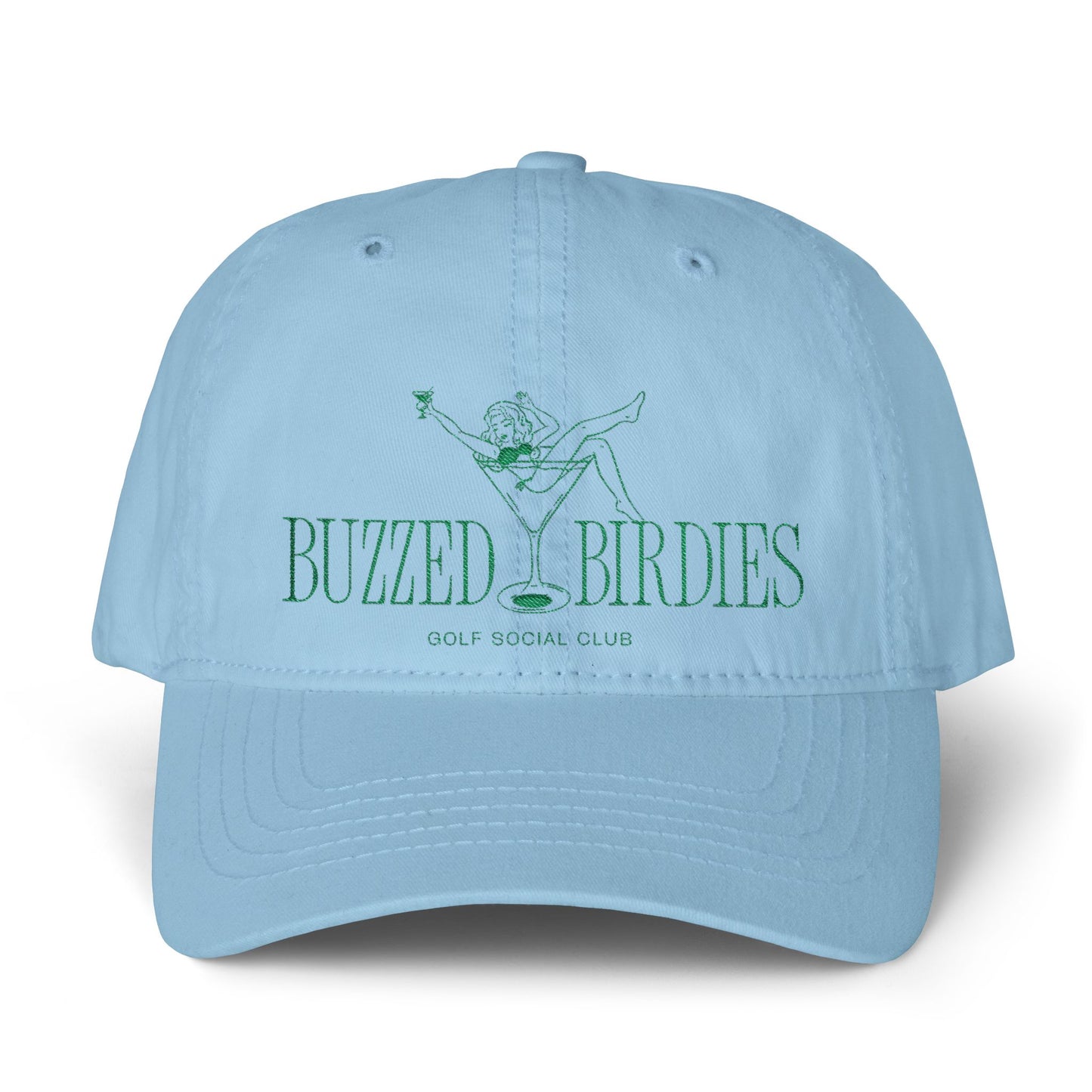 Buzzed Birdies Women's Pigment-Dyed Ponytail Cap with Fashion Undervisor