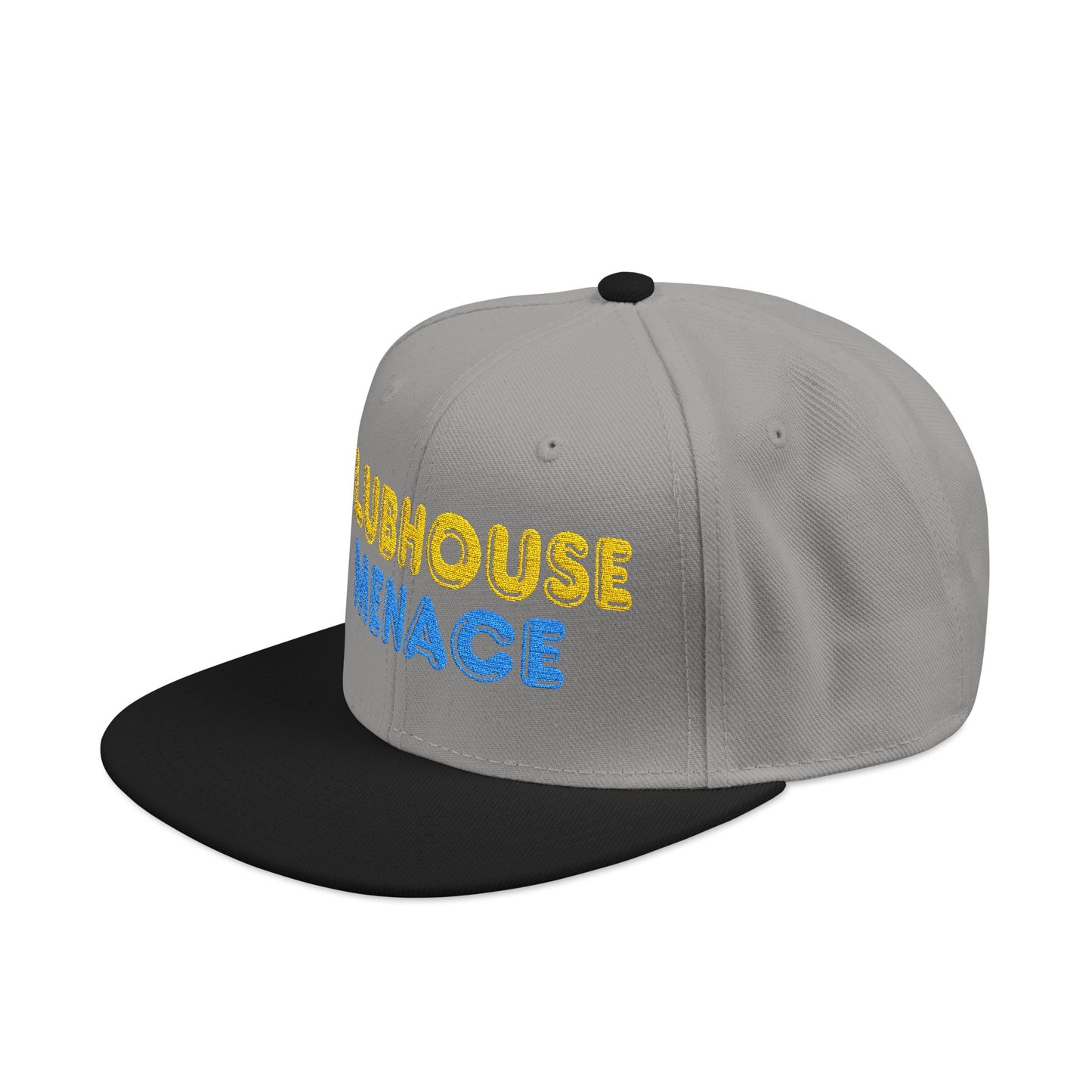 Clubhouse Menace Embroidered Snapback Hat