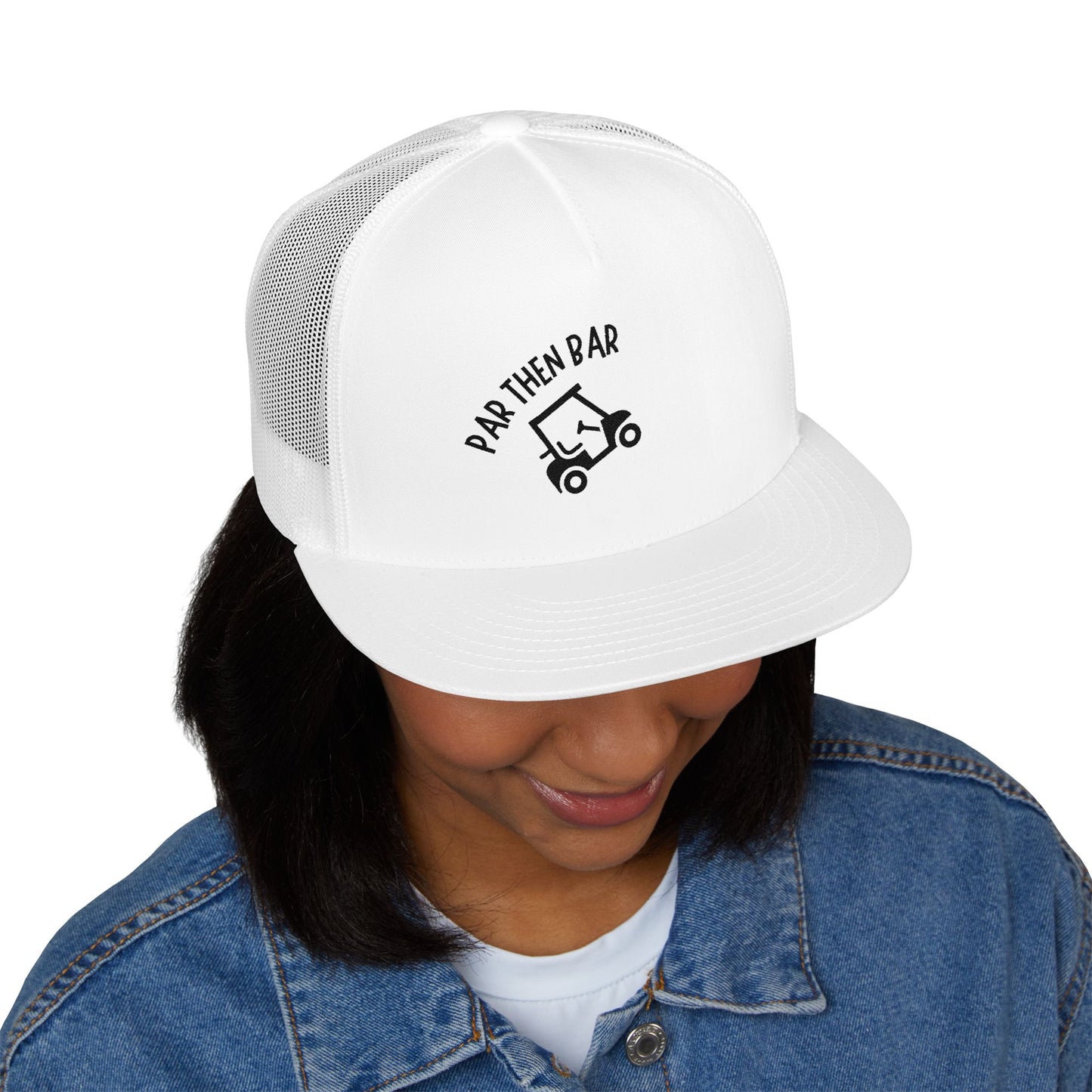 Par Then Bar Embroidered Trucker Cap