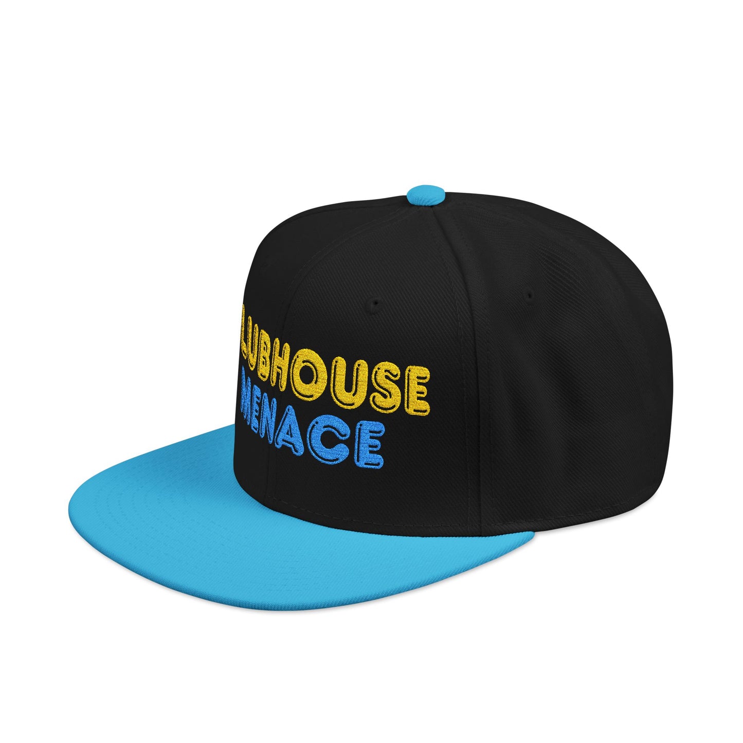 Clubhouse Menace Embroidered Snapback Hat