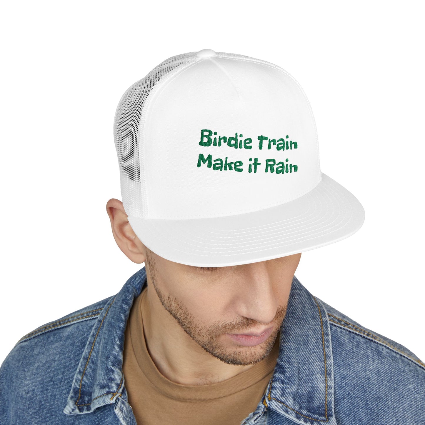 Birdie Train 5 Panel Trucker Cap