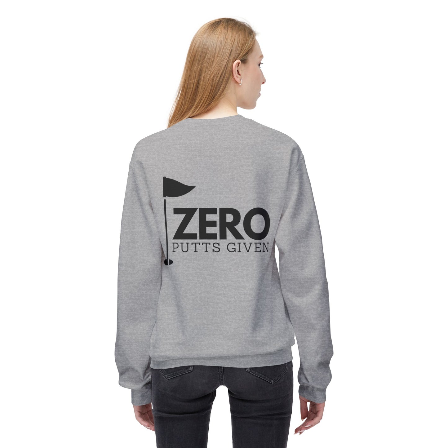 Zero Putts Given Crewneck Sweatshirt - Unisex Midweight Pullover for Golf Lovers