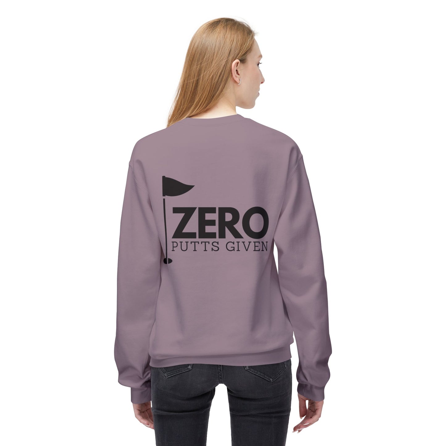Zero Putts Given Crewneck Sweatshirt - Unisex Midweight Pullover for Golf Lovers