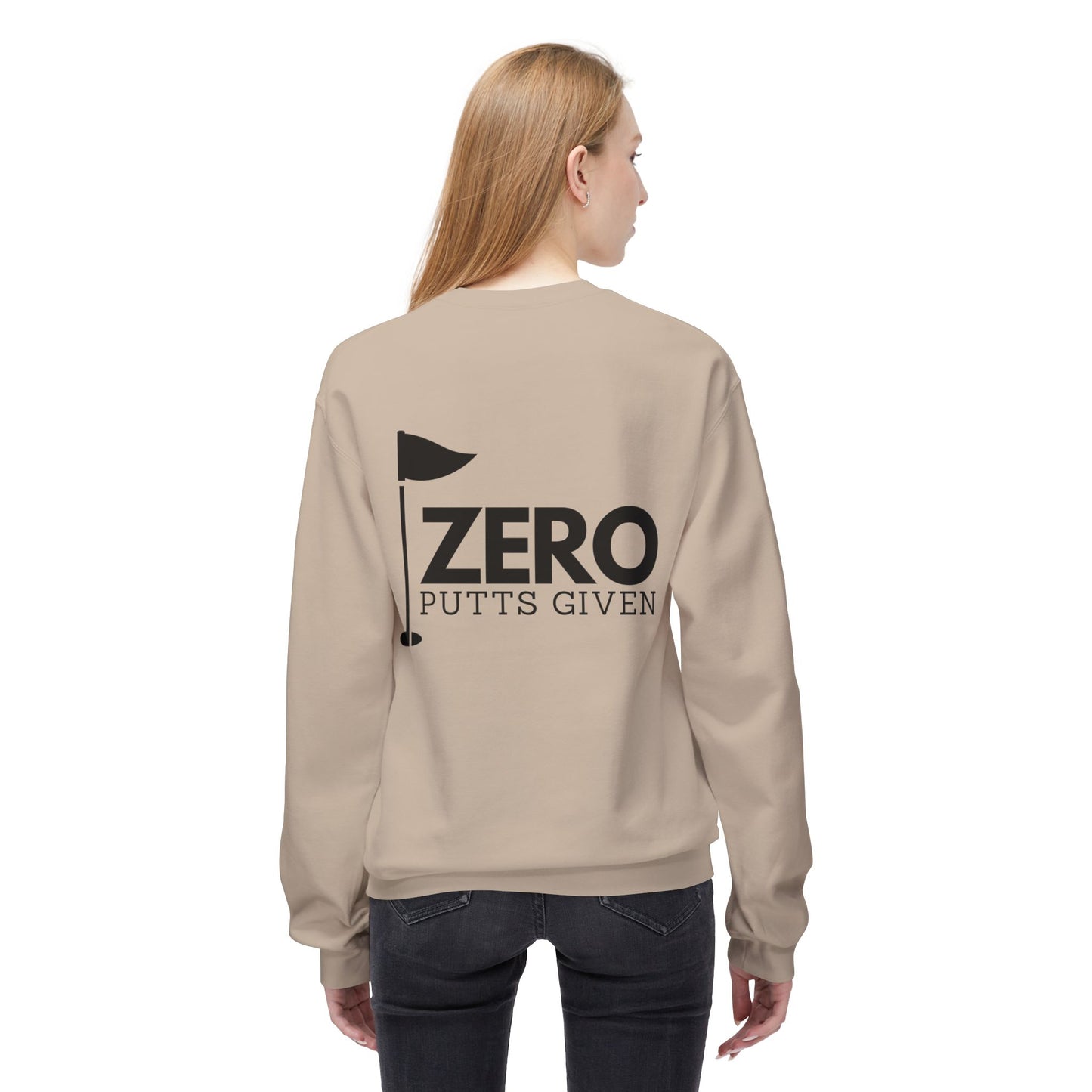 Zero Putts Given Crewneck Sweatshirt - Unisex Midweight Pullover for Golf Lovers