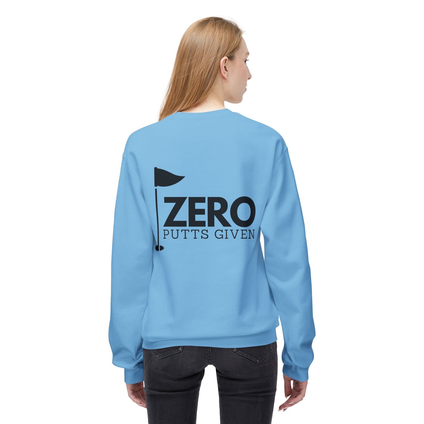 Zero Putts Given Crewneck Sweatshirt - Unisex Midweight Pullover for Golf Lovers