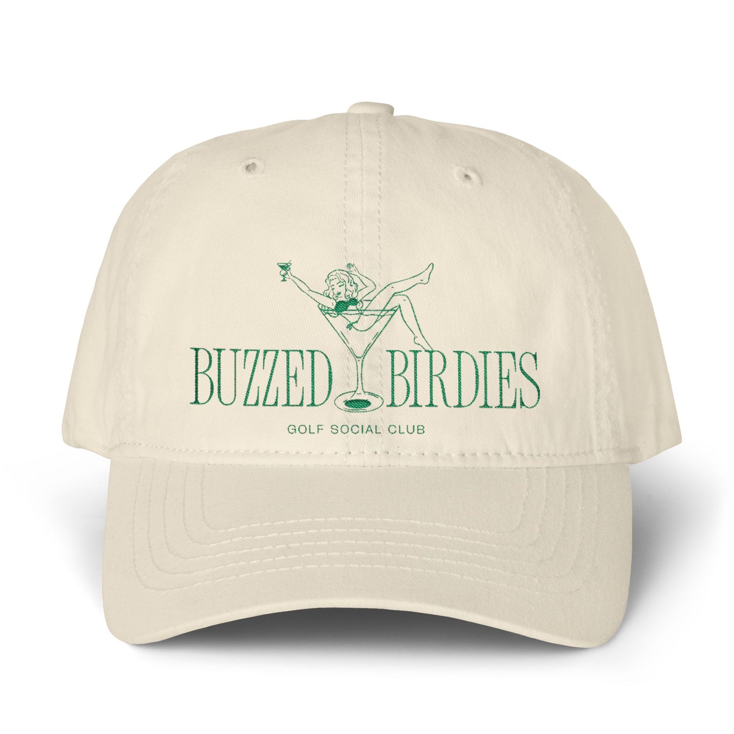 Buzzed Birdies Women's Pigment-Dyed Ponytail Cap with Fashion Undervisor
