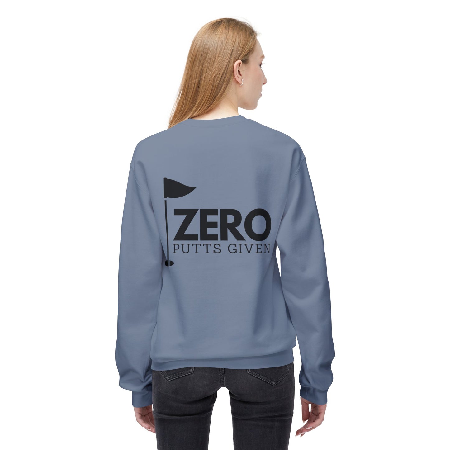 Zero Putts Given Crewneck Sweatshirt - Unisex Midweight Pullover for Golf Lovers