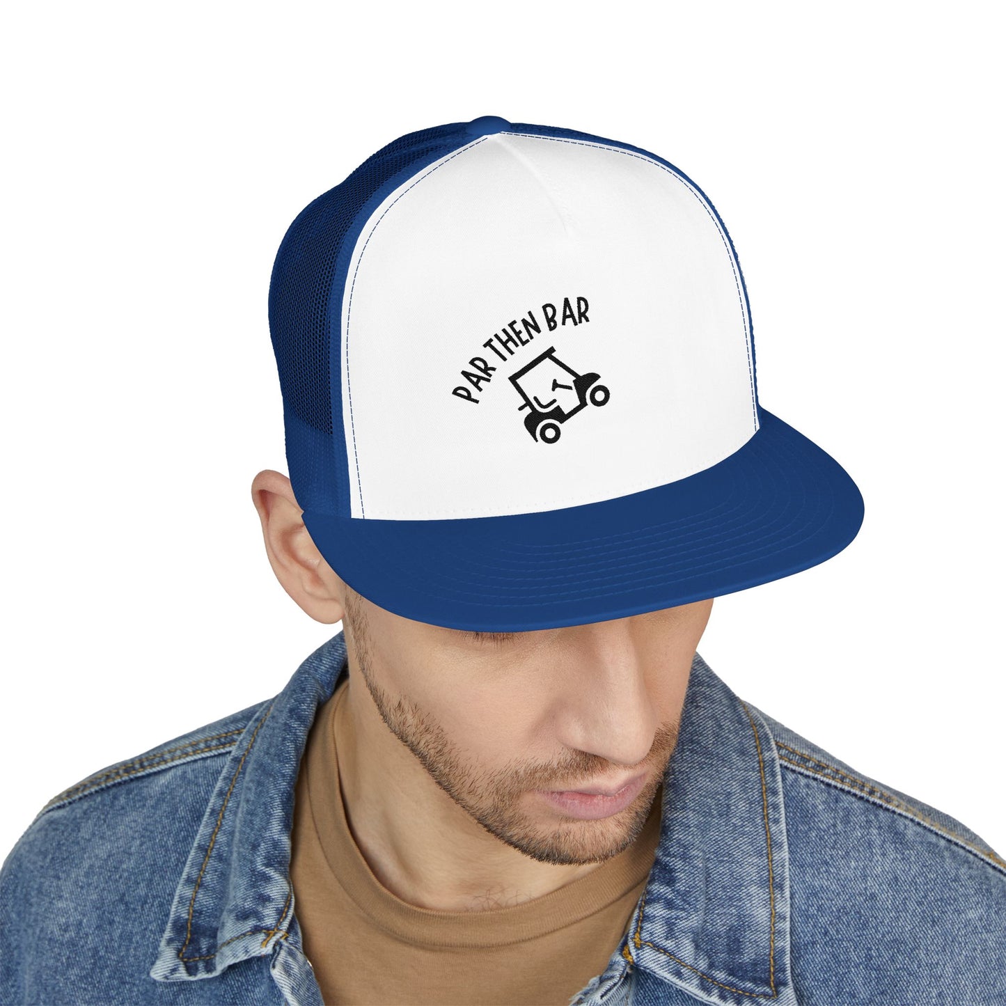 Par Then Bar Embroidered Trucker Cap