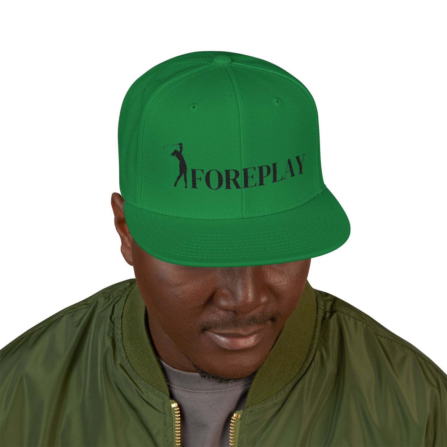 Foreplay Embroidered Snapback Cap