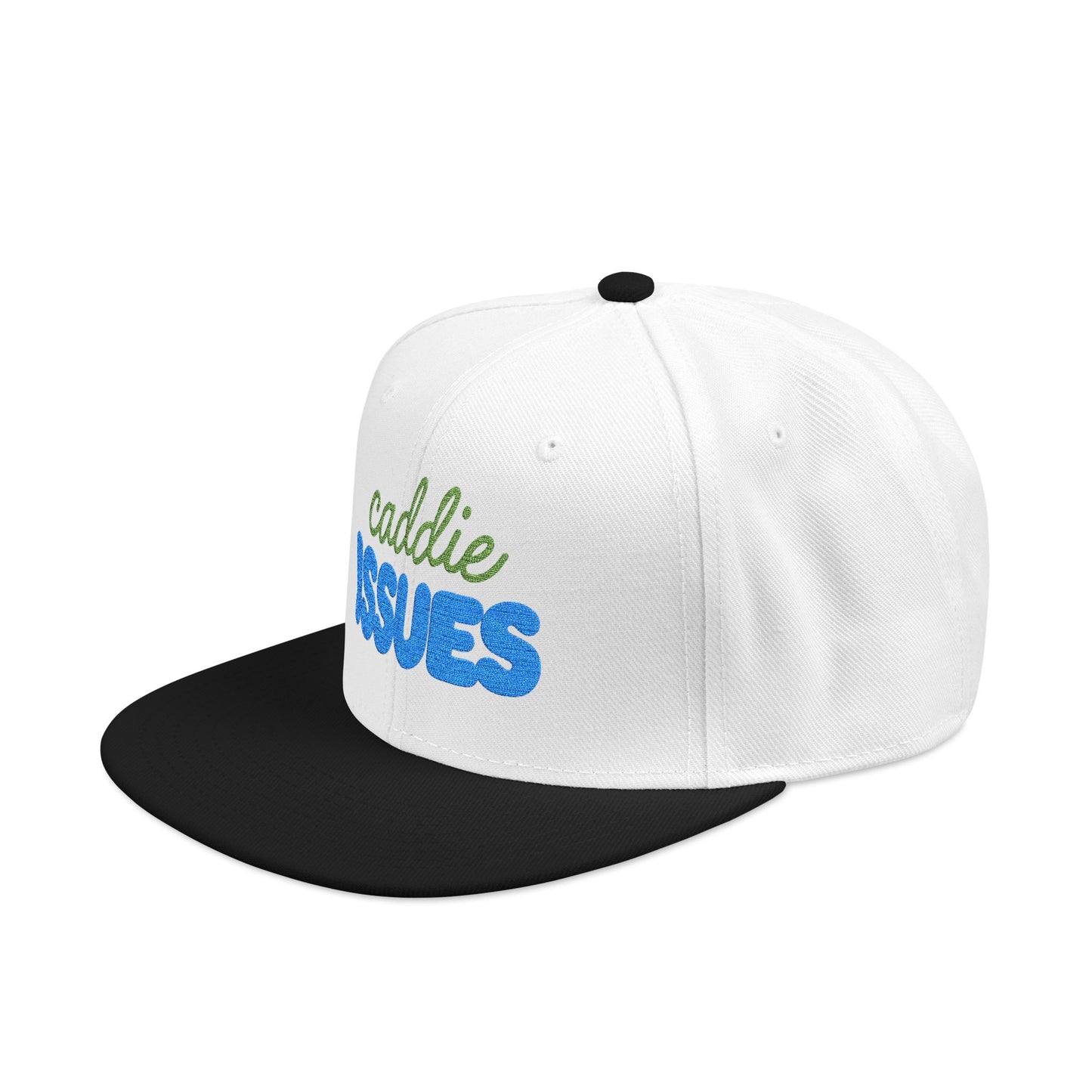 Caddie Issues Embroidered Snapback Hat
