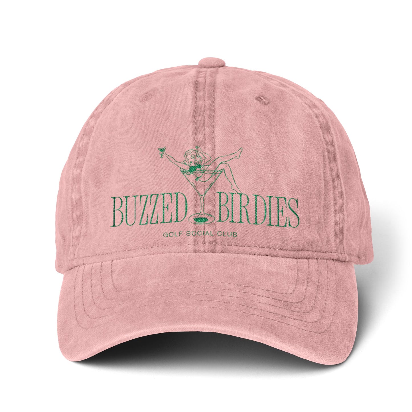 Buzzed Birdies Women's Pigment-Dyed Ponytail Cap with Fashion Undervisor