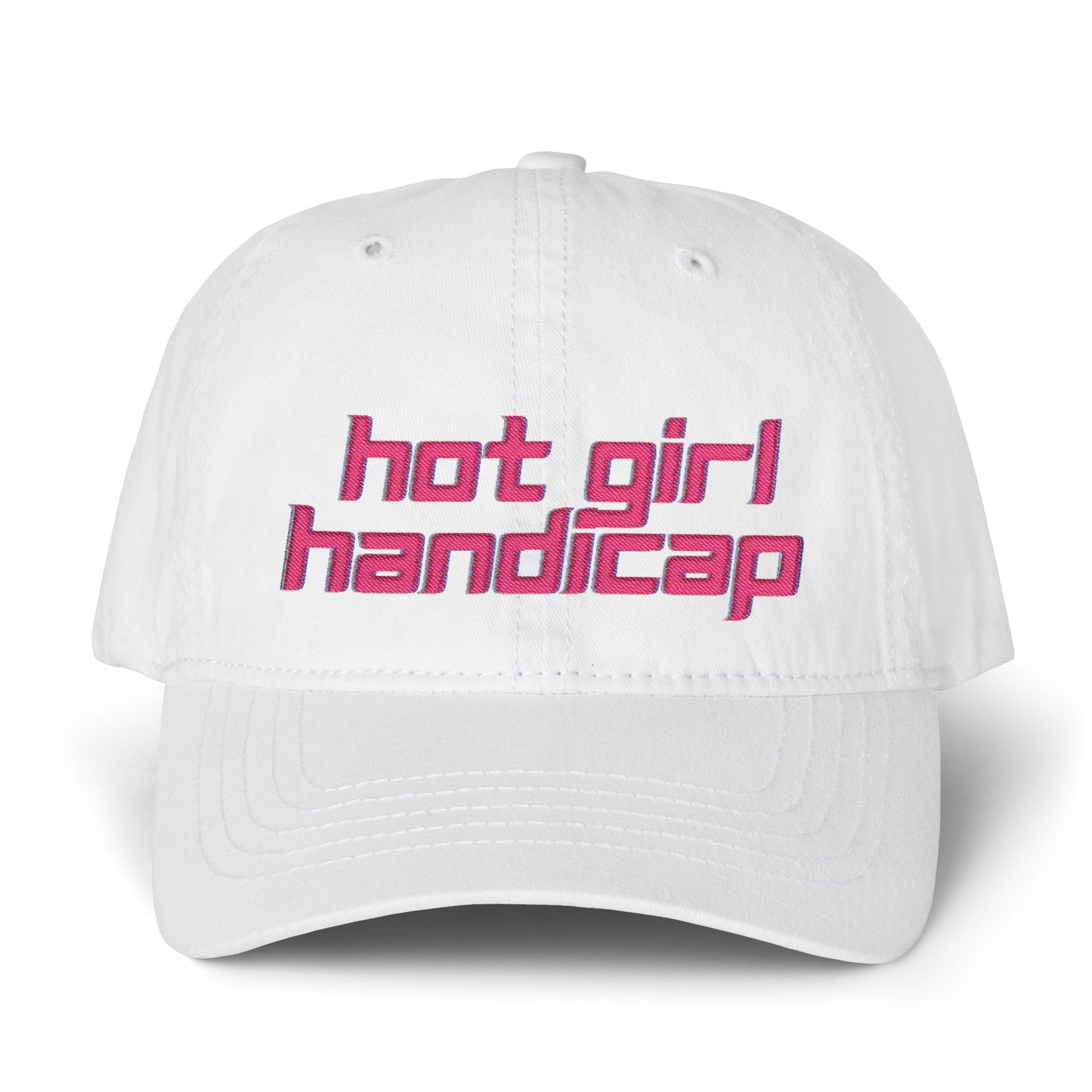 Hot Girl Handicap Women's Pigment-Dyed Ponytail Cap with Fashion Undervisor