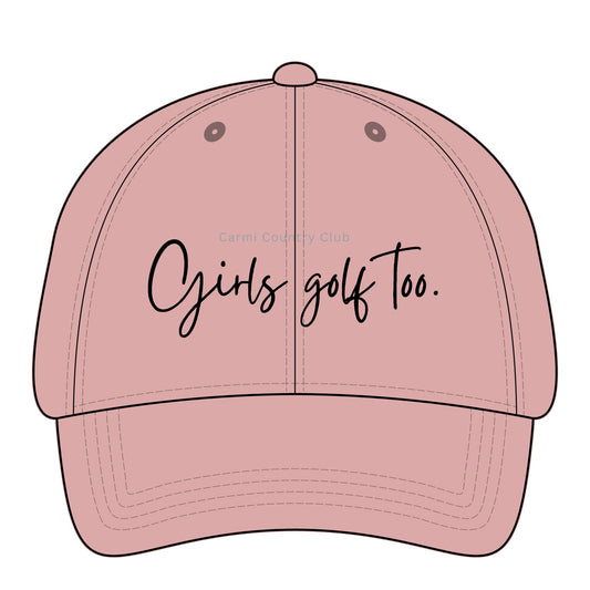Girls Golf Too Women's Pigment-Dyed Cap with Fashion Undervisor (Embroidery) - CCC