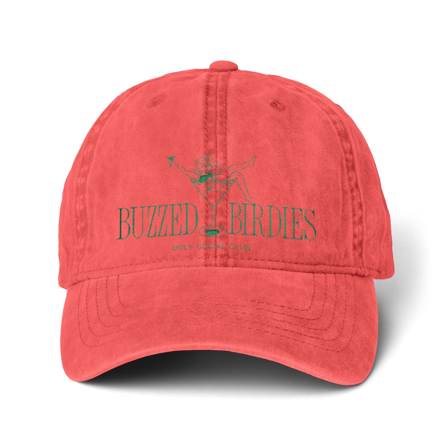 Buzzed Birdies Women's Pigment-Dyed Ponytail Cap with Fashion Undervisor