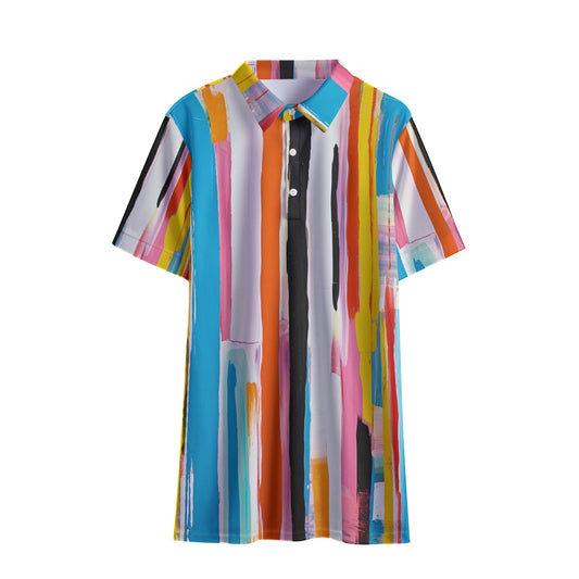 Wild Paintbrush Women's Polo Shirt | Birdseye