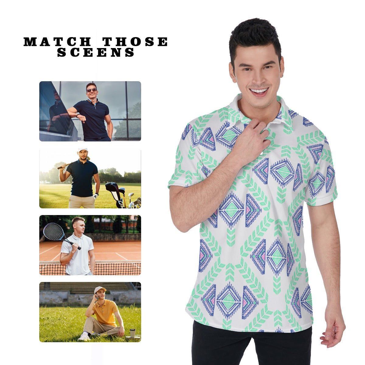 Aztec Men's Polo Shirt