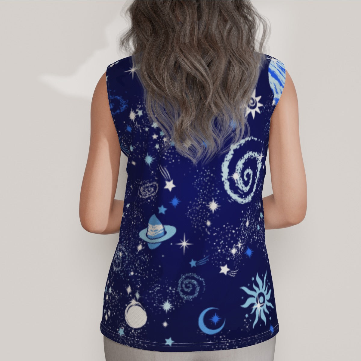 Out in Space Women's Sleeveless POLO Shirt