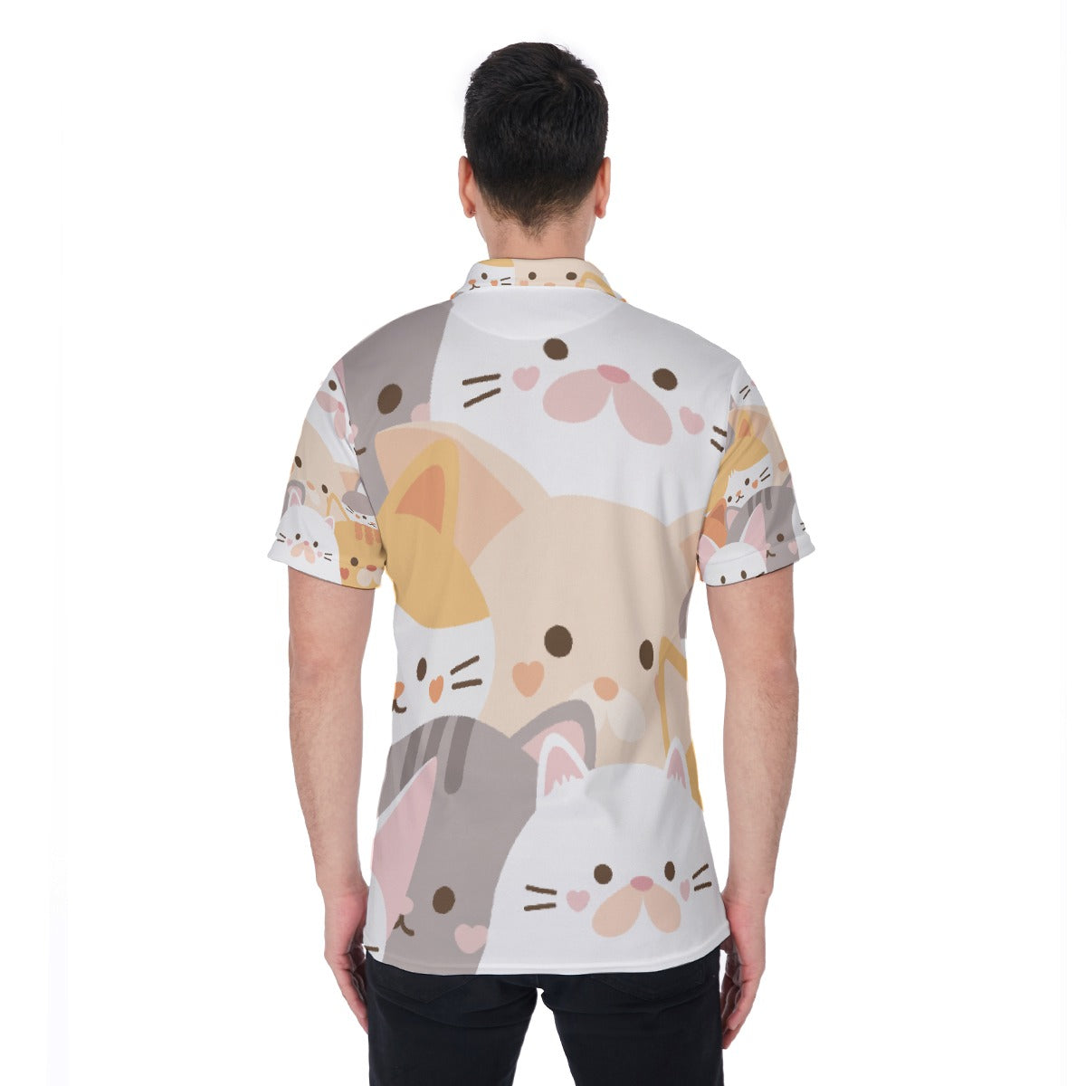 Here Kitty Men's Polo Shirt