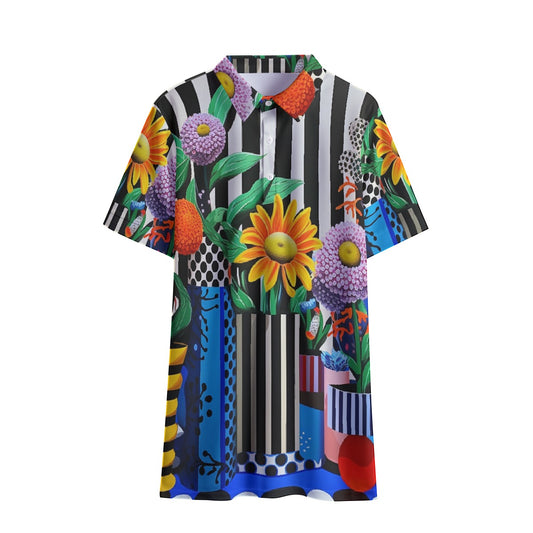 Funky Piano Women's Polo Shirt | Birdseye