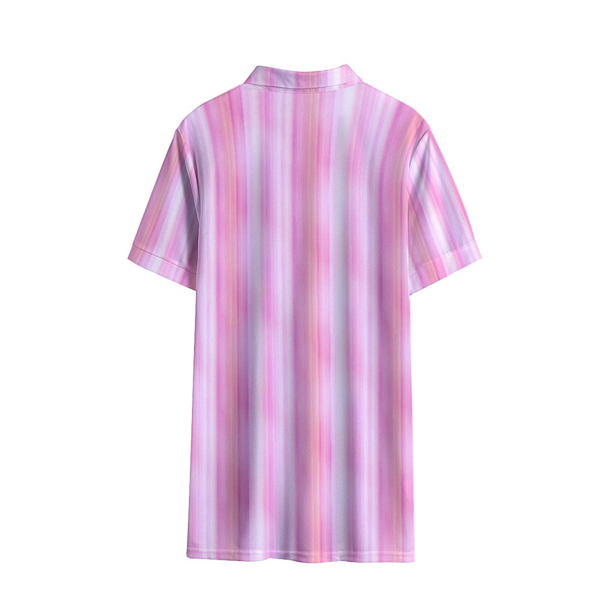 Pink Pinstripe Women's Polo Shirt | Birdseye