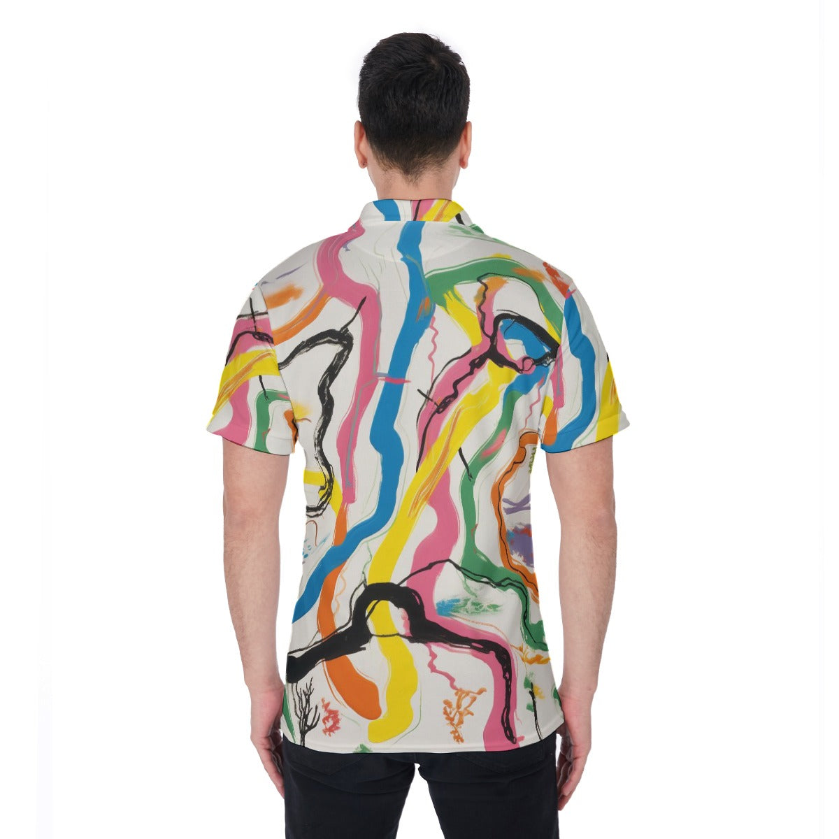 Wild Lines Men's Polo Shirt