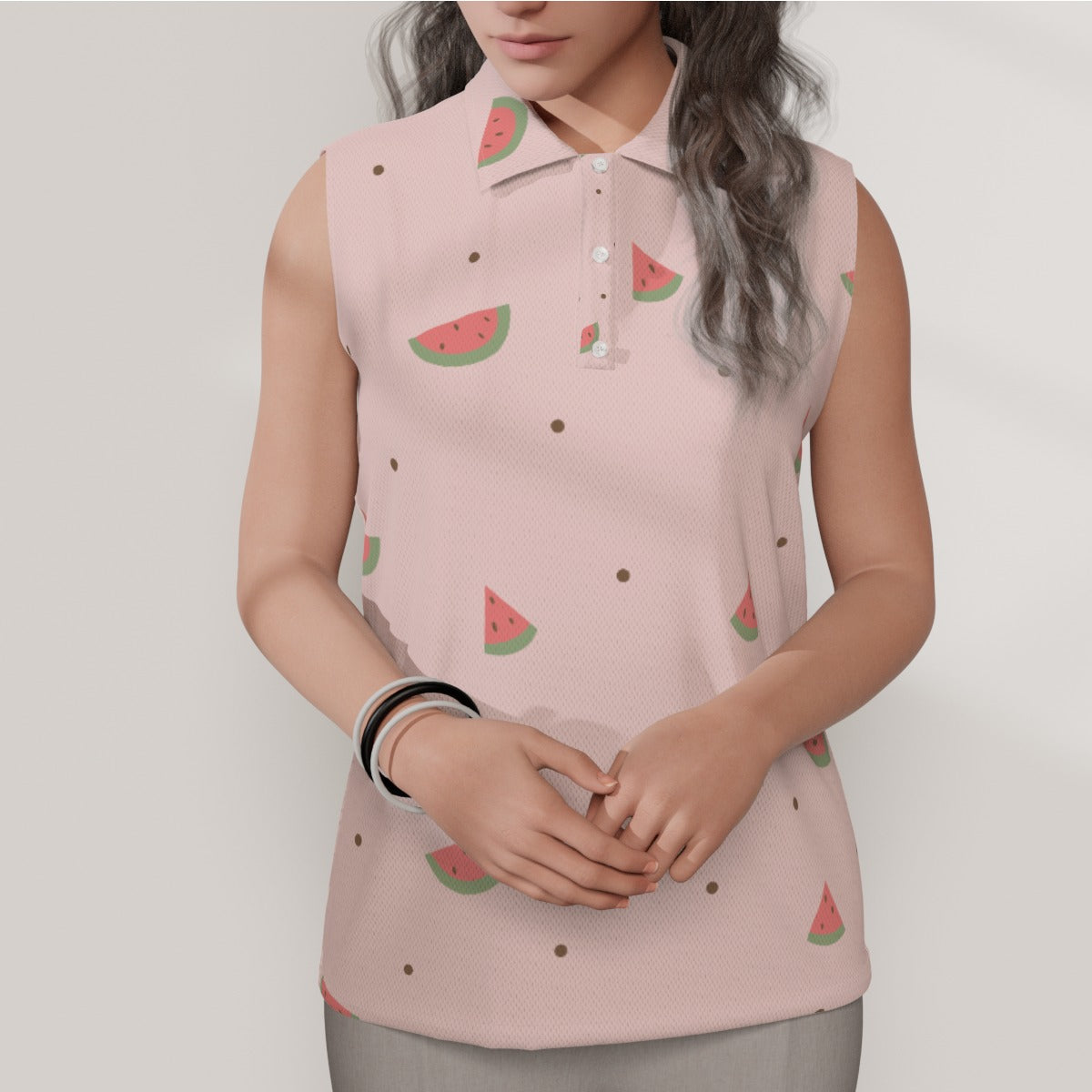 One in a Melon Women's Sleeveless POLO Shirt