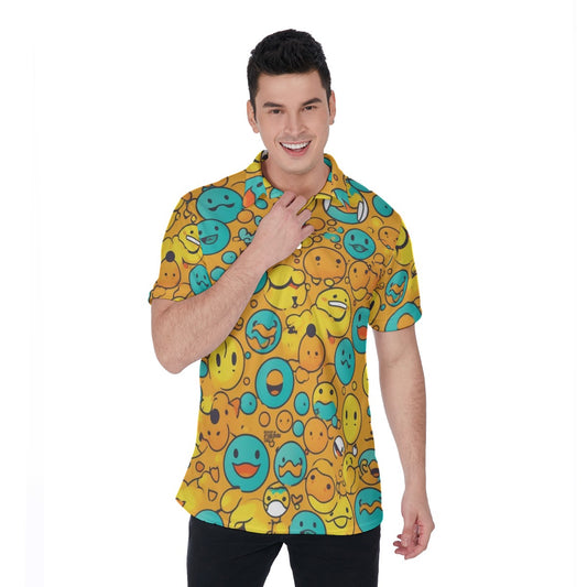 Glass Case of Emotion Print Men's Polo Shirt