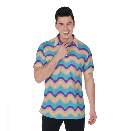 Tidal Wave Men's Polo Shirt
