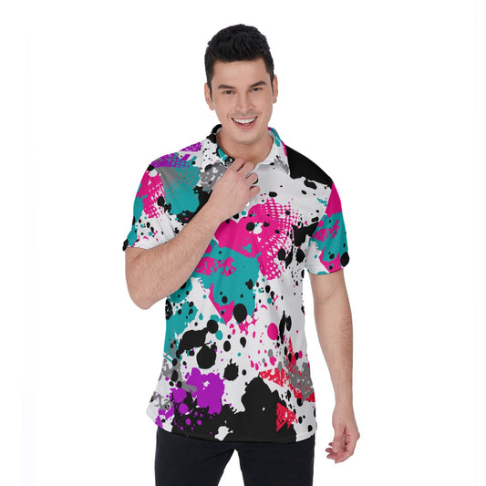 Paint Splat Men's Polo Shirt