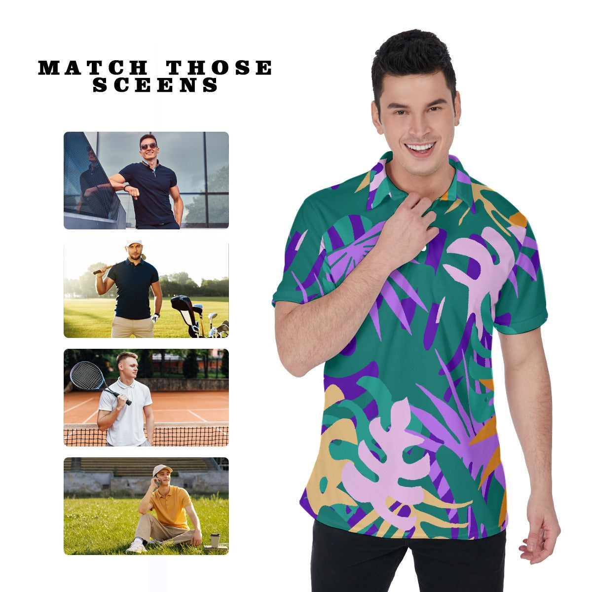 Tropical Dream Men's Polo Shirt