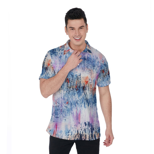 Watercolor Men's Polo Shirt