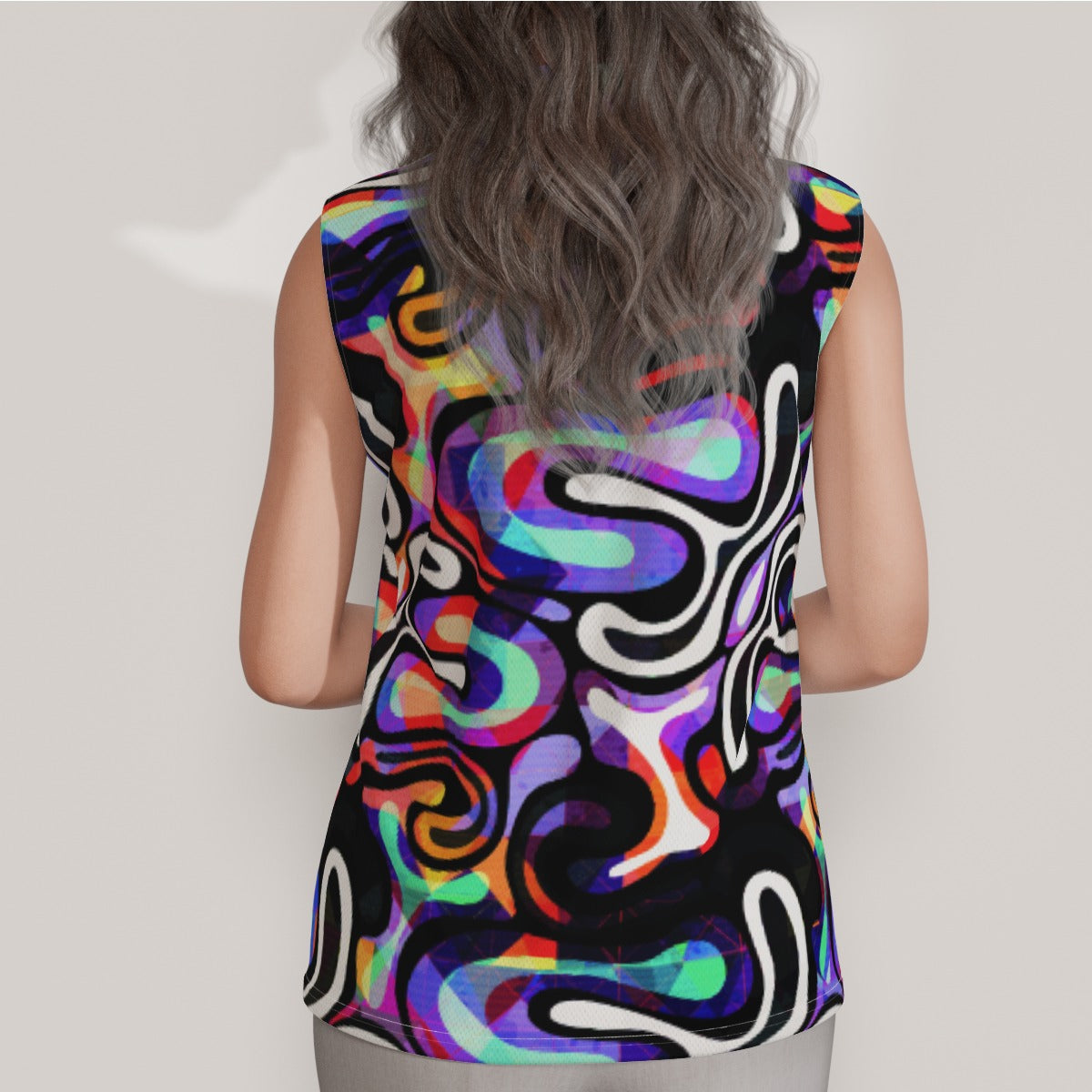 Psychedelic Women's Sleeveless POLO Shirt