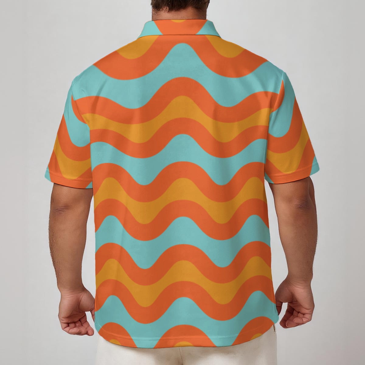 Retro Wave Men's Polo Shirt