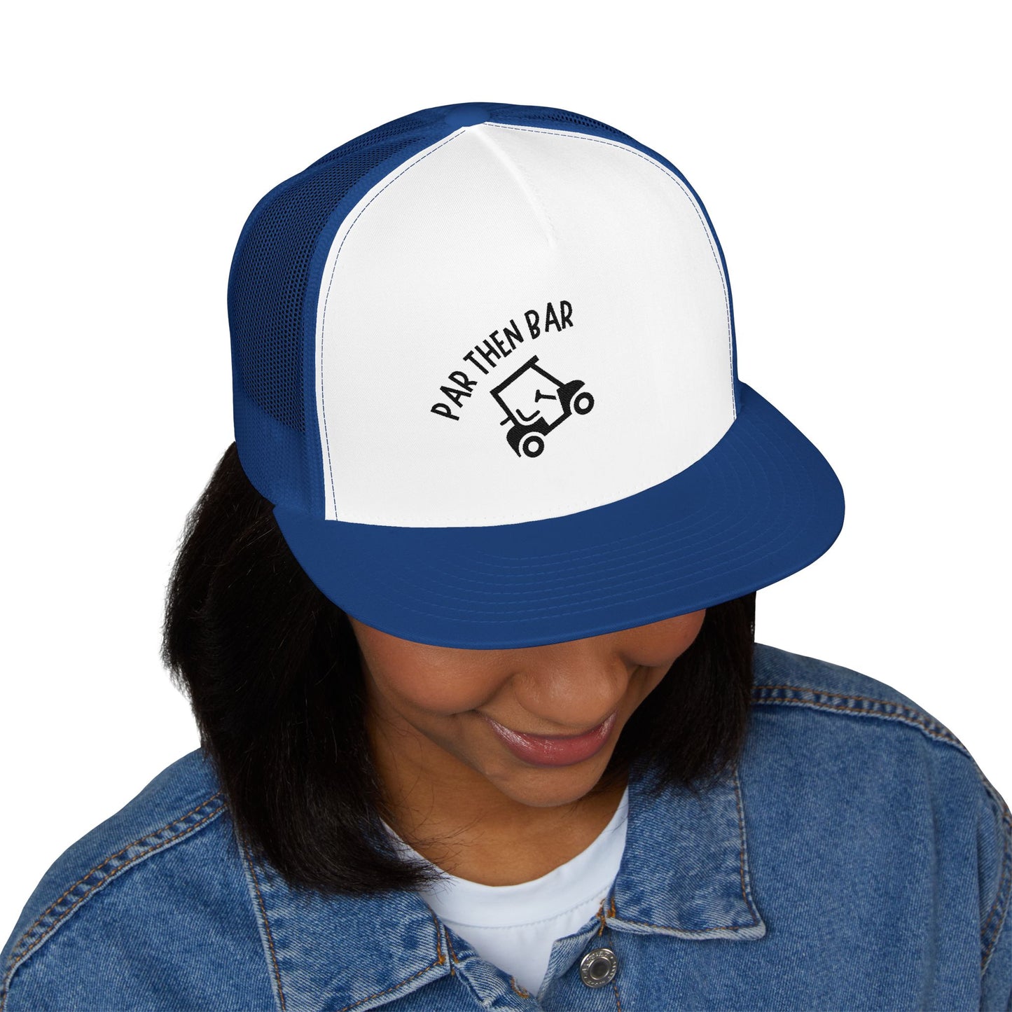 Par Then Bar Embroidered Trucker Cap