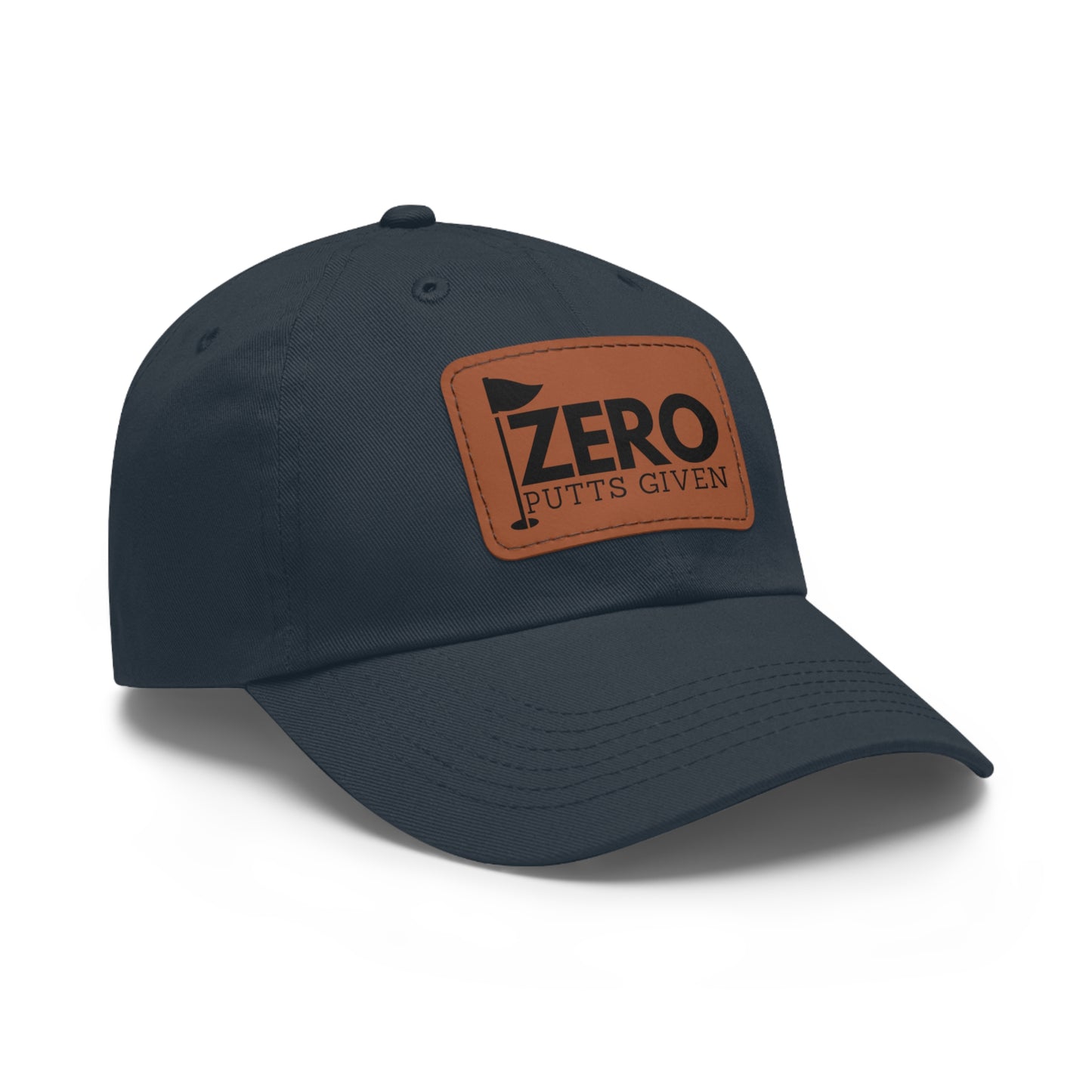 Zero Putts Given Leather Patch Cap