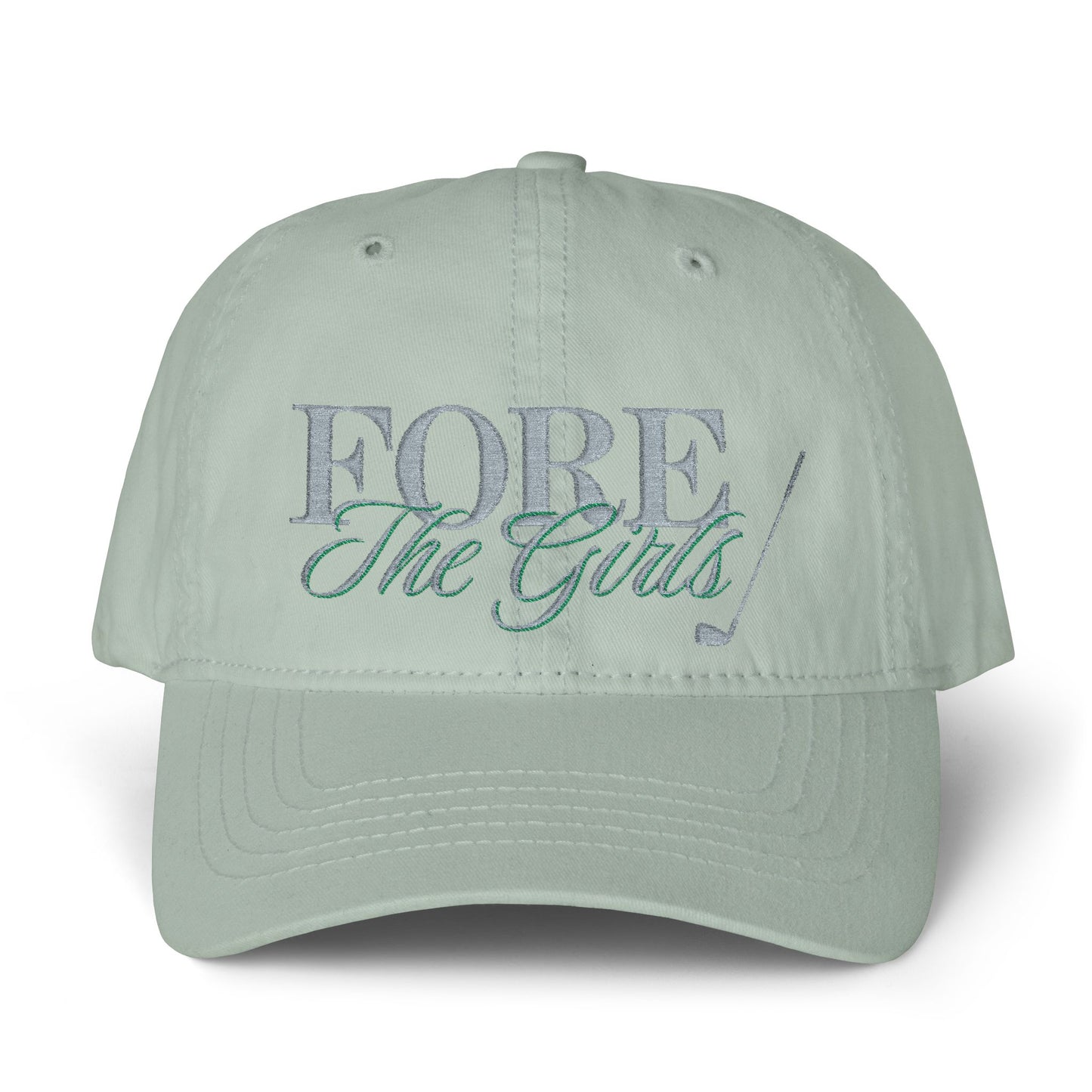 Fore The Girls Embroidered Ponytail Hat