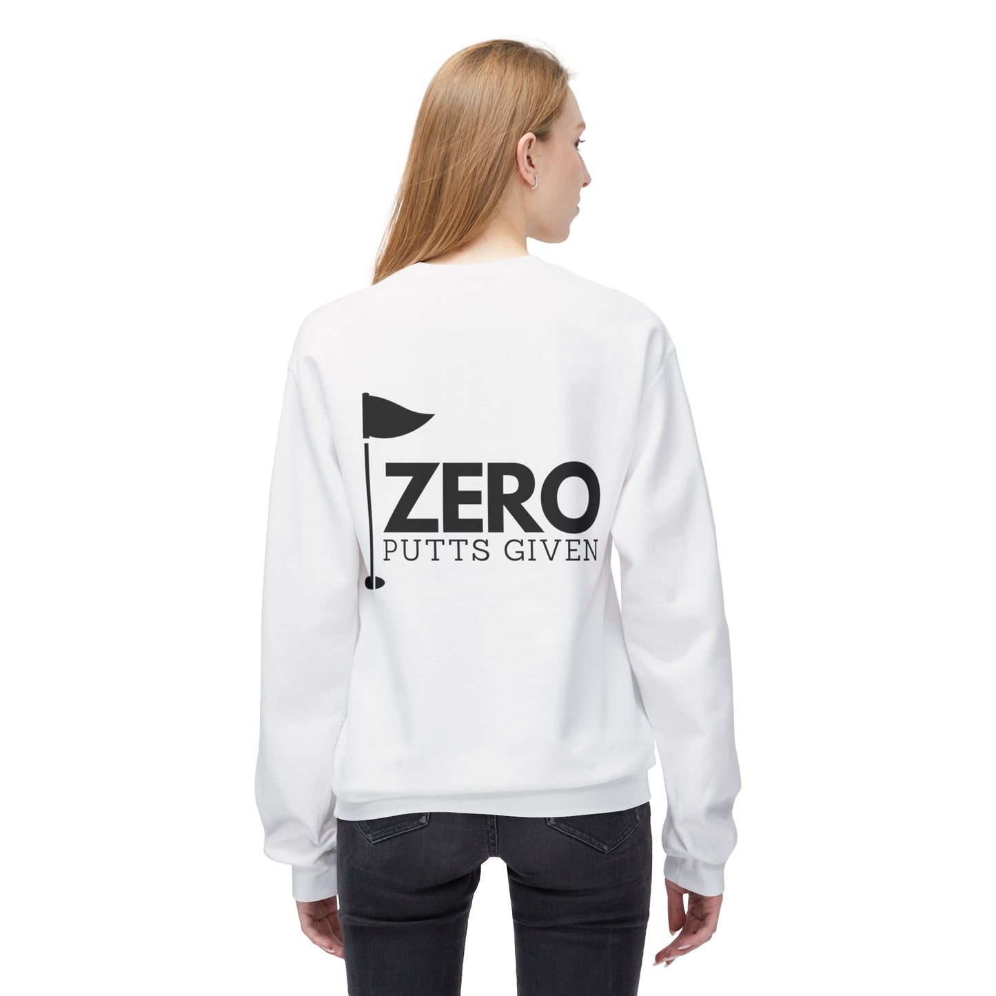 Zero Putts Given Crewneck Sweatshirt - Unisex Midweight Pullover for Golf Lovers