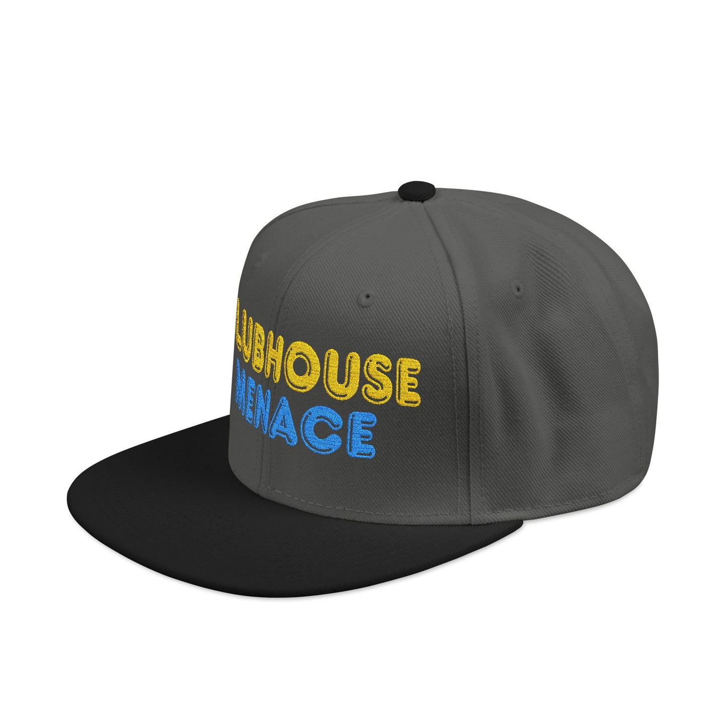 Clubhouse Menace Embroidered Snapback Hat