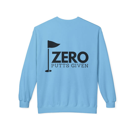 Zero Putts Given Crewneck Sweatshirt - Unisex Midweight Pullover for Golf Lovers