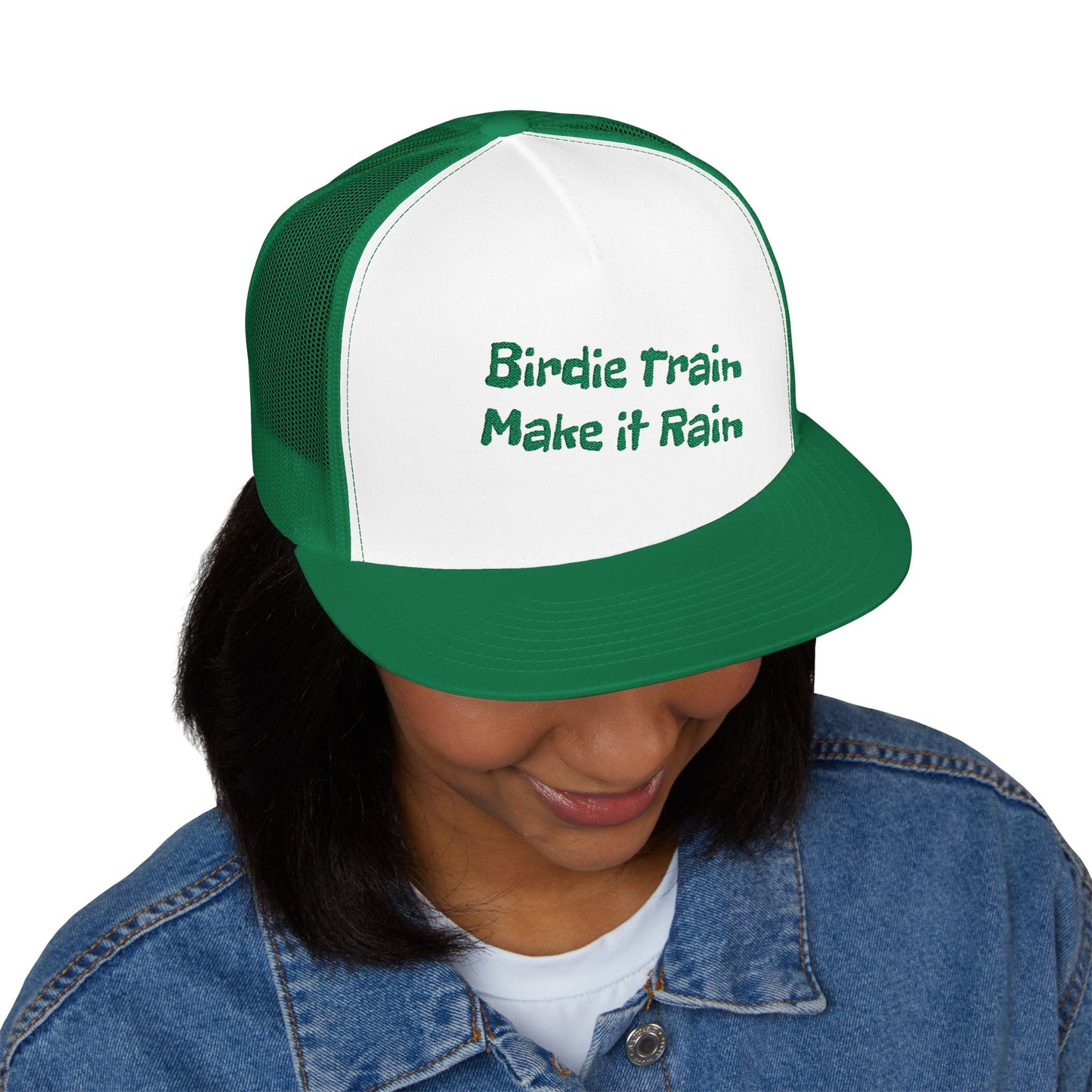 Birdie Train 5 Panel Trucker Cap