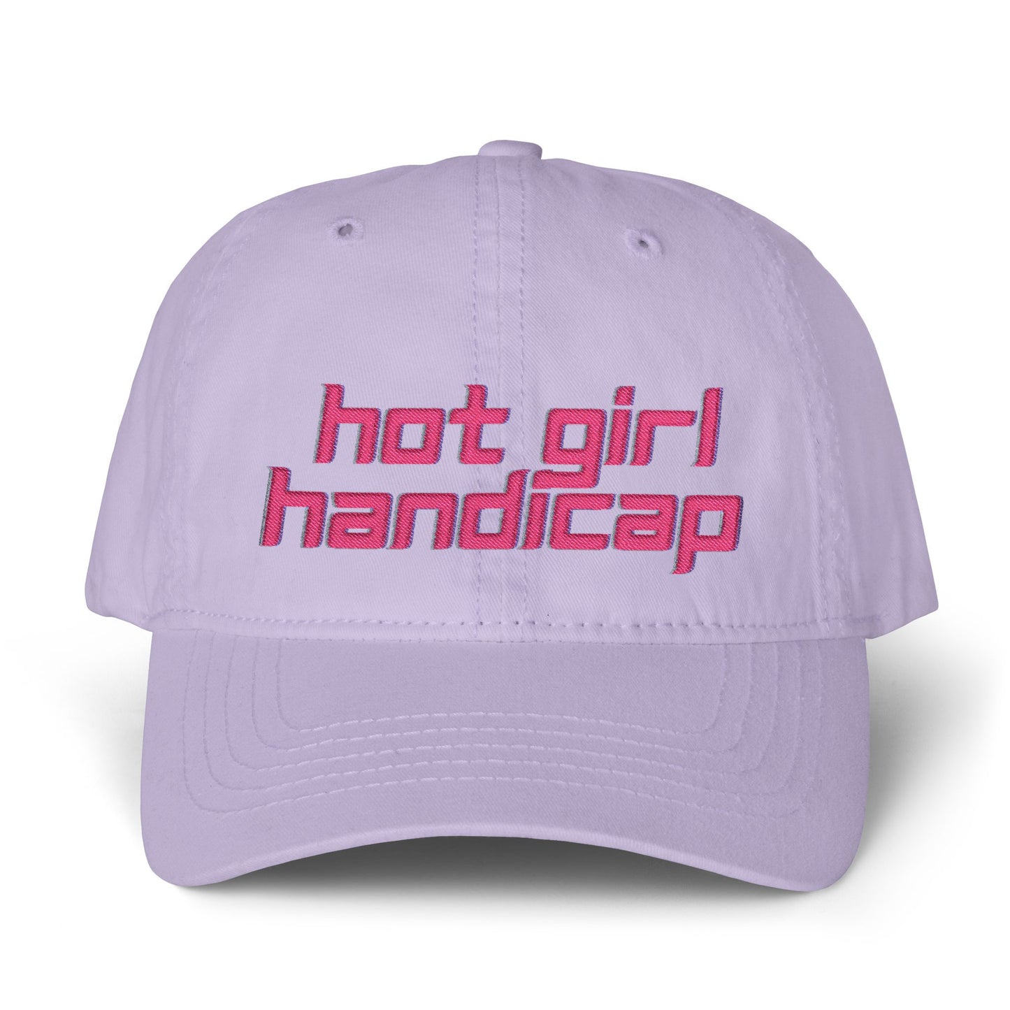 Hot Girl Handicap Women's Pigment-Dyed Ponytail Cap with Fashion Undervisor