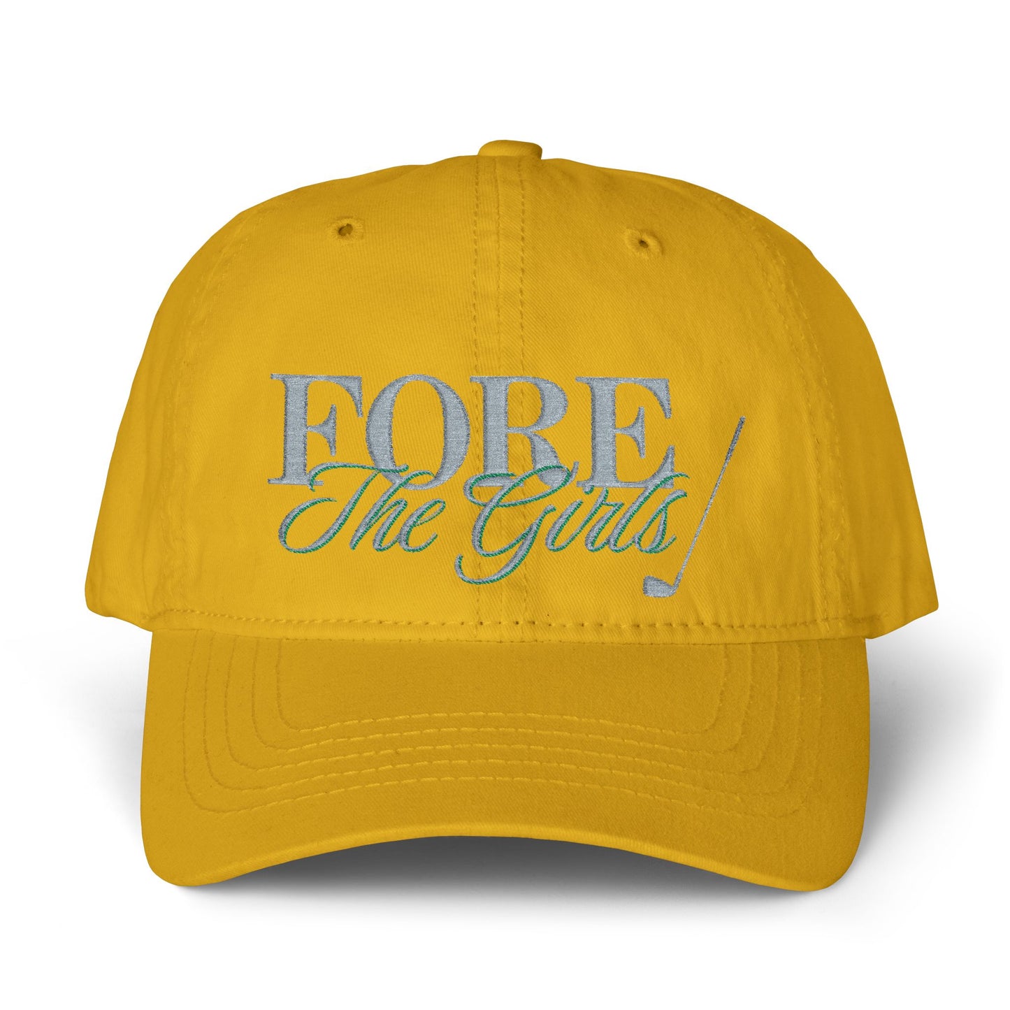 Fore The Girls Embroidered Ponytail Hat