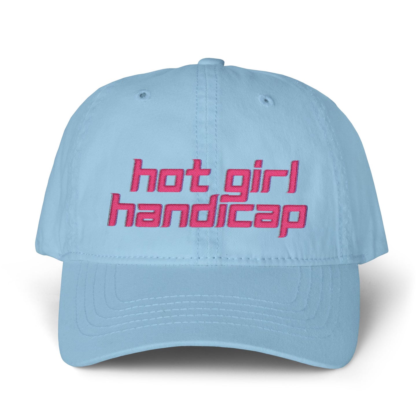 Hot Girl Handicap Women's Pigment-Dyed Ponytail Cap with Fashion Undervisor