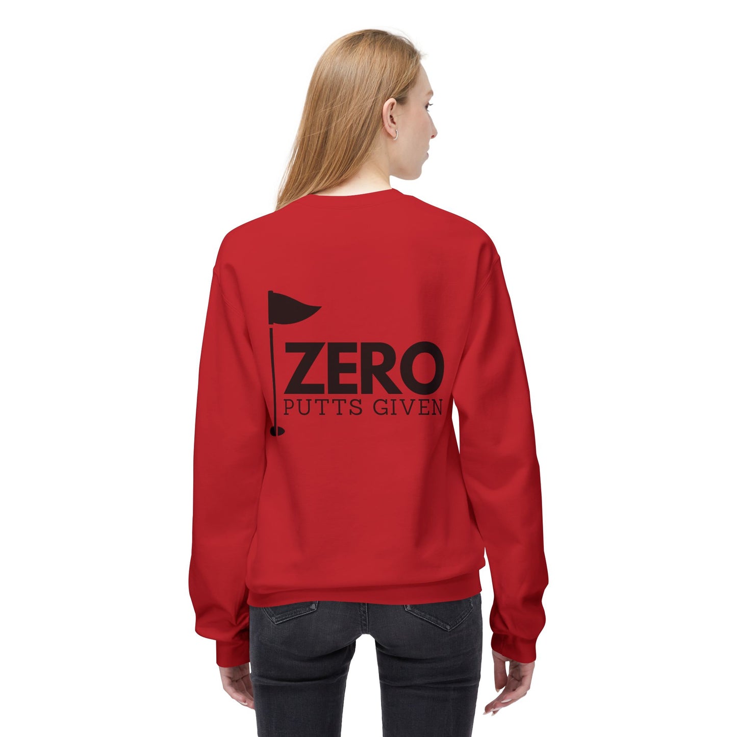 Zero Putts Given Crewneck Sweatshirt - Unisex Midweight Pullover for Golf Lovers